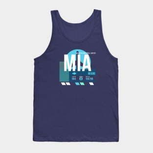 Miami (MIA) Airport // Sunset Baggage Tag Tank Top